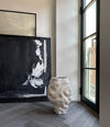 Katachi Vase, Big by 101 Copenhagen in High Glaze Birch in a styled interior – In Dubai by WSPR