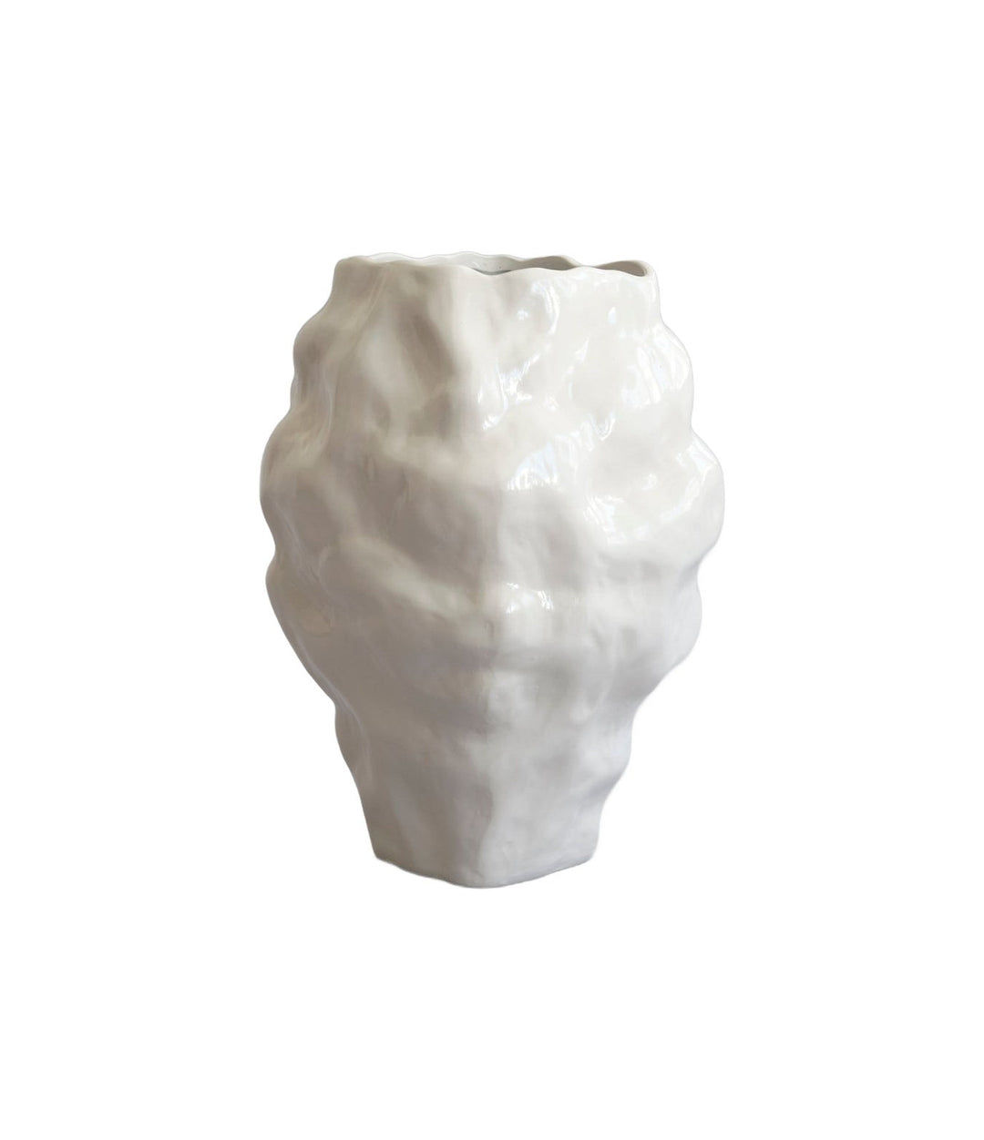 Katachi Vase, Big by 101 Copenhagen in High Glaze Birch, view 2 – In Dubai by WSPR