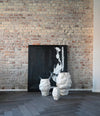 Katachi Vase, Medio by 101 Copenhagen in High Glaze Birch in a styled interior, view 2 – In Dubai by WSPR