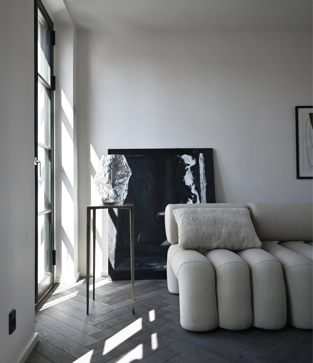 Katachi Vase, Medio by 101 Copenhagen in Clear in a styled interior – In Dubai by WSPR