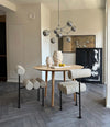 Katachi Vase, Mini by 101 Copenhagen in High Glaze Birch in a styled interior, view 2 – In Dubai by WSPR