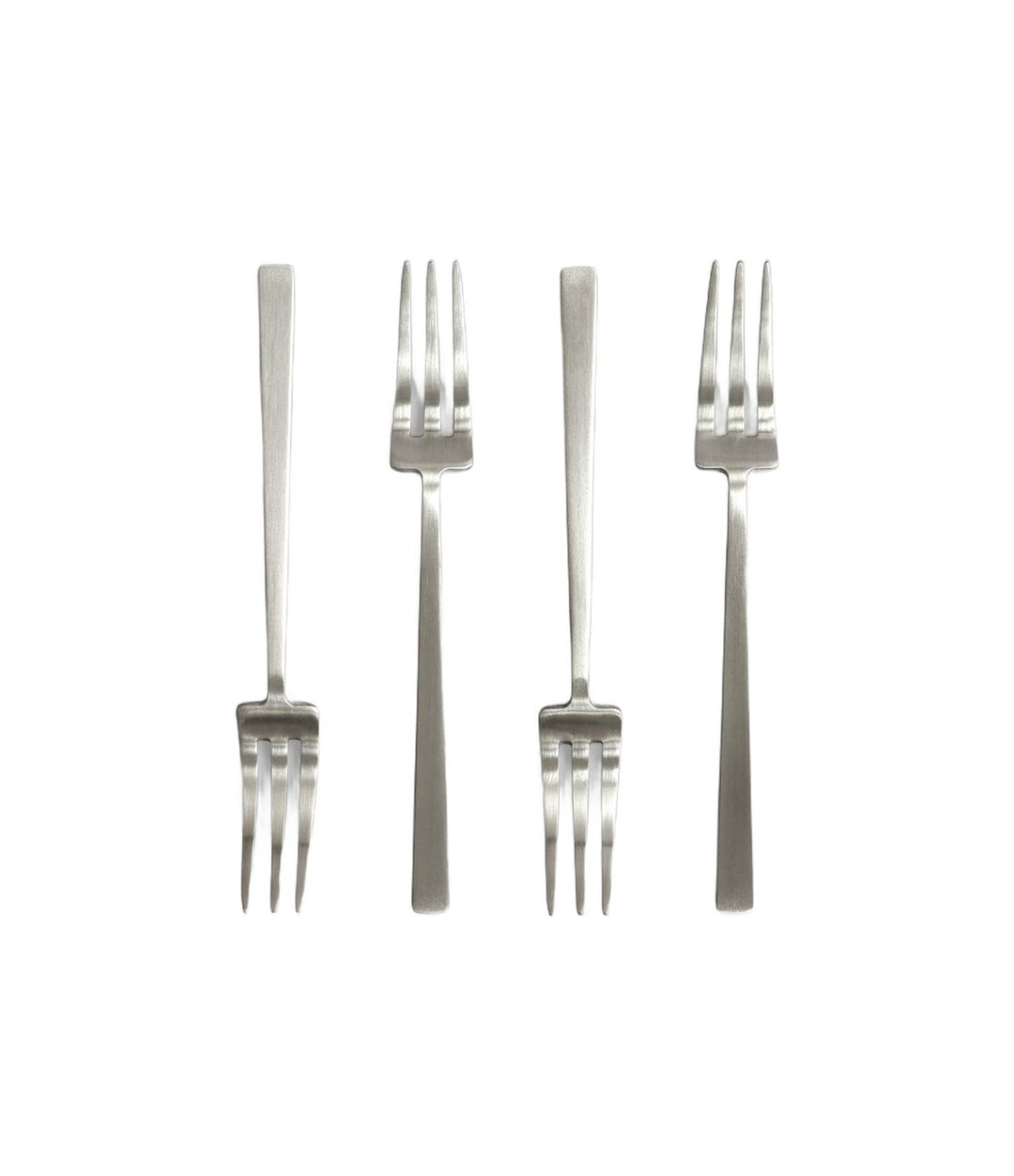 Kogei Dessert Fork by 101 Copenhagen in Brushed Steel, view 3 – In Dubai by WSPR