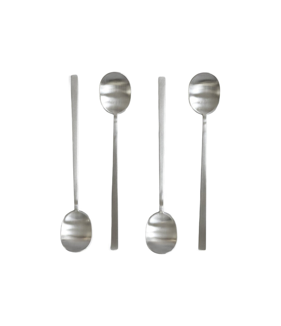 Kogei Long Spoon by 101 Copenhagen in Brushed Steel, view 3 – In Dubai by WSPR