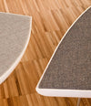 Konoha Bench by Sancal detail of the wool upholstery – In Dubai by WSPR