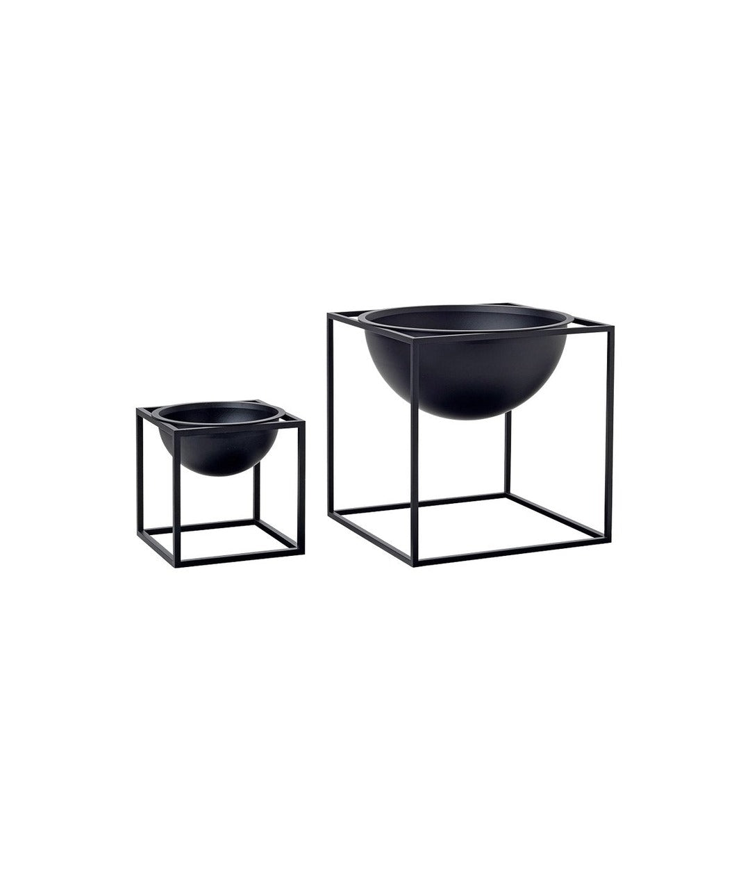 Kubus Bowl by Audo in black, large size, angled view – In Dubai by WSPR