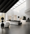 Kumo Chandelier, Big by 101 Copenhagen in Brass in a styled interior, view 2 – In Dubai by WSPR
