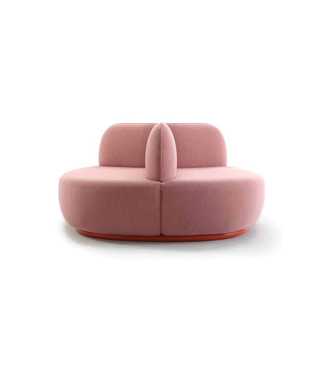 La Isla Bench by Sancal 192 × 154 cm in pink, end view – In Dubai by WSPR