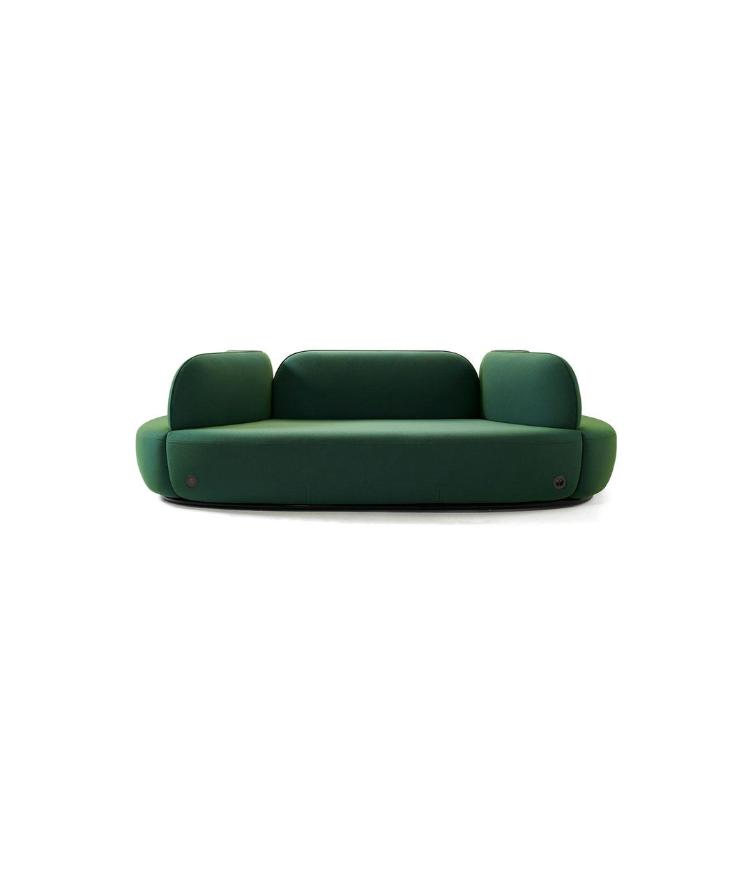 La Isla Bench by Sancal 257 × 154 cm in green, side view – In Dubai by WSPR