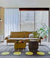La Isla Coffee Table by Sancal in yellow and grey in a living room – In Dubai by WSPR