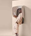 Lapso Acoustic Cabin by Sancal in cream with a man reading – In Dubai by WSPR