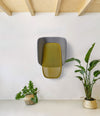 Lapso Acoustic Cabin by Sancal in grey and yellow in a bright room – In Dubai by WSPR