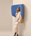Lapso Acoustic Cabin by Sancal in blue, side view – In Dubai by WSPR