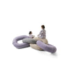 Link Sofa by Sancal friends sitting on a lilac and grey chain – In Dubai by WSPR