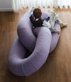Link Sofa by Sancal relaxing on a lilac link – In Dubai by WSPR