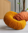 Link Sofa by Sancal Wrinkled Link in orange in a hallway – In Dubai by WSPR
