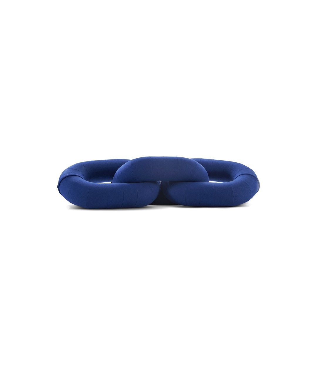 Link Sofa by Sancal two links in blue, front view – In Dubai by WSPR