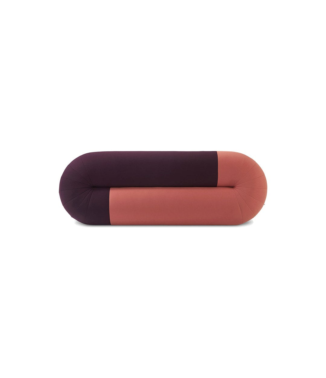 Loop Sofa by Sancal pouf in coral and plum – In Dubai by WSPR