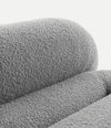 Loop Sofa by Sancal detail of the grey bouclé – In Dubai by WSPR