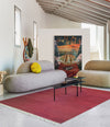 Loop Sofa by Sancal terminal sofas in grey on a red rug – In Dubai by WSPR