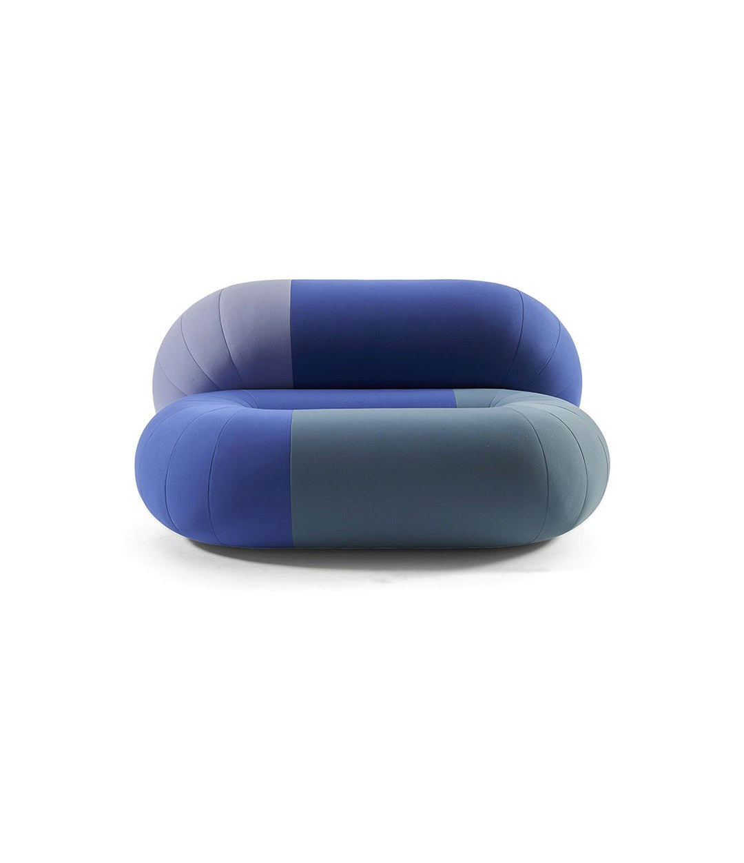Loop Sofa by Sancal sofa in blue patchwork – In Dubai by WSPR