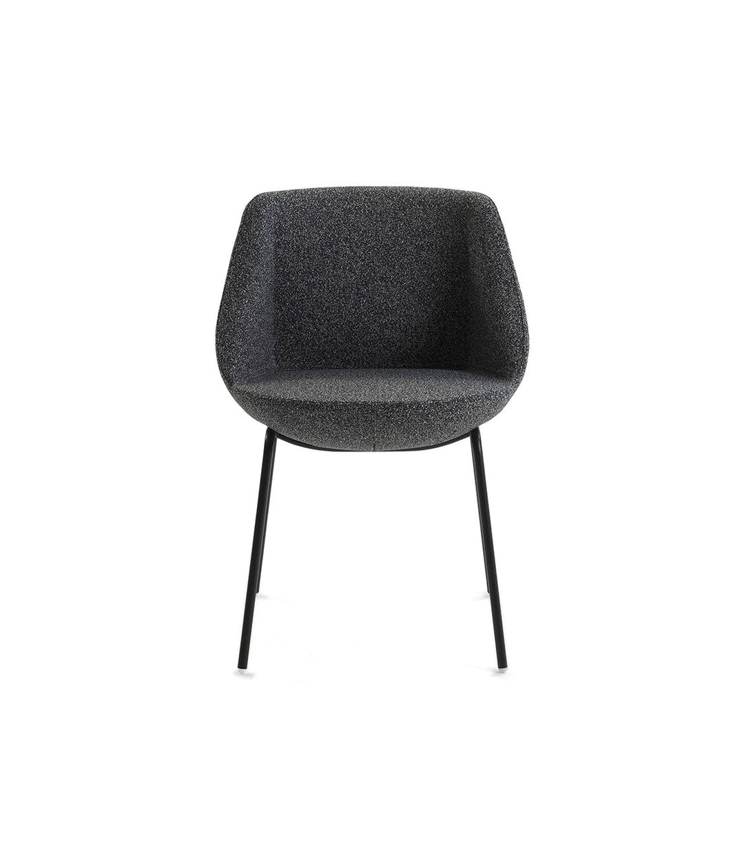 Magnum Chair by Sancal on black metal legs in charcoal – In Dubai by WSPR
