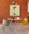 Magnum Chair by Sancal around a dining table in a brick room – In Dubai by WSPR