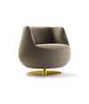 Magnum Lounge Chair by Sancal in taupe on a round base – In Dubai by WSPR