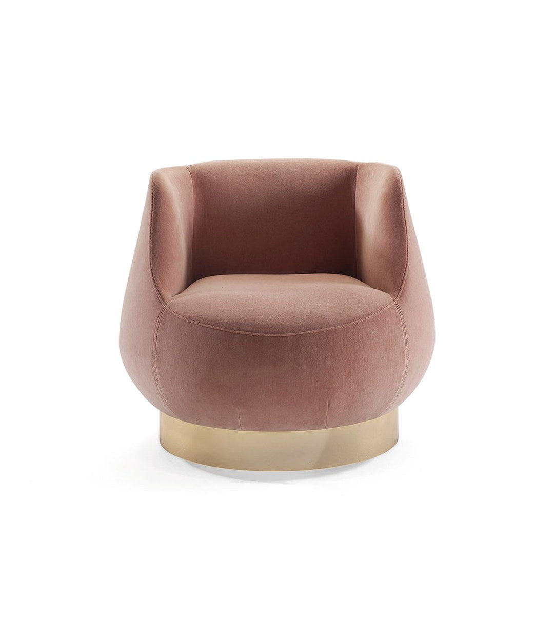 Magnum Lounge Chair by Sancal in pink, front view – In Dubai by WSPR