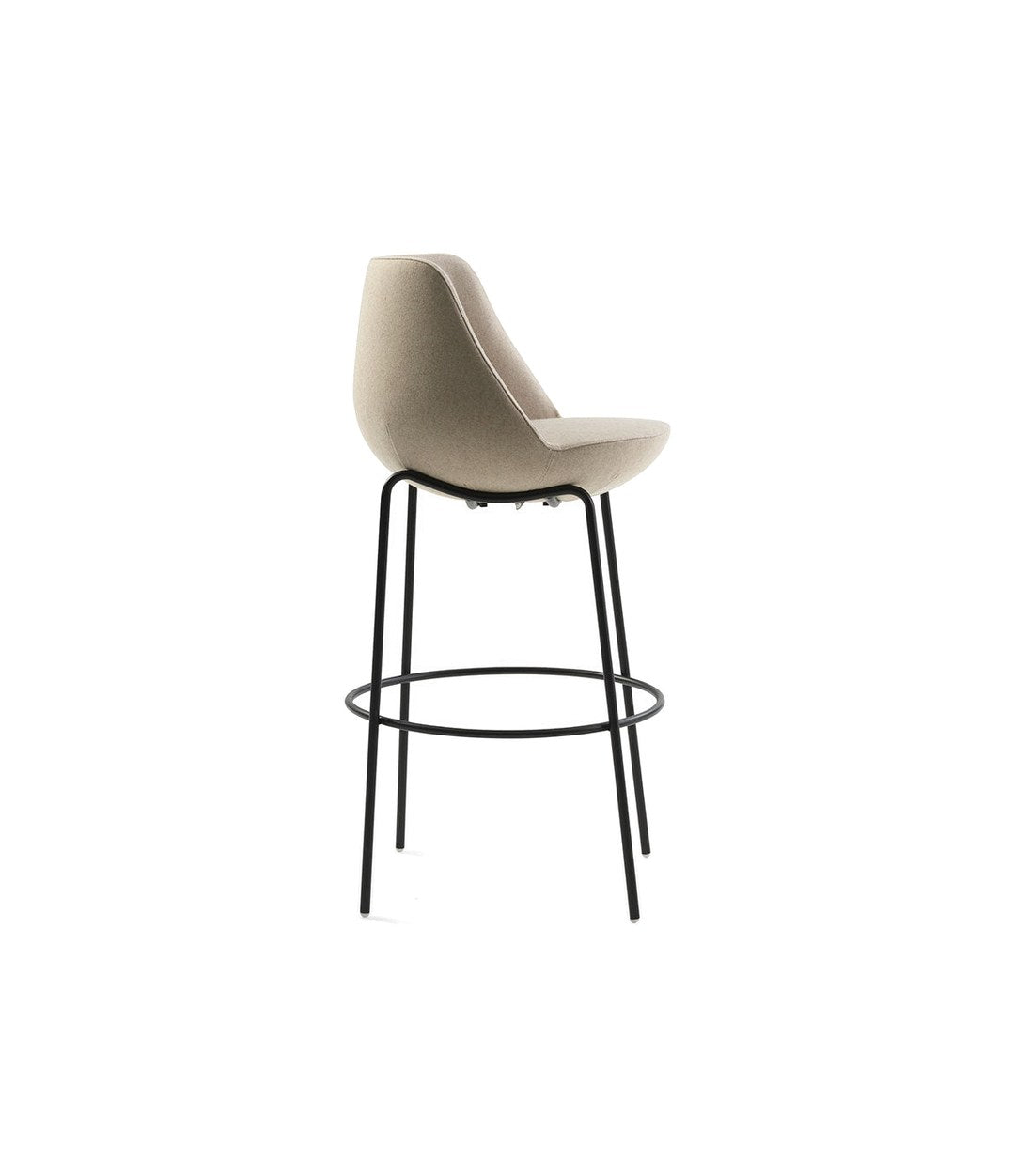 Magnum Stool by Sancal on black legs in stone – In Dubai by WSPR