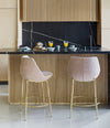 Magnum Stool by Sancal in pink at a marble island – In Dubai by WSPR