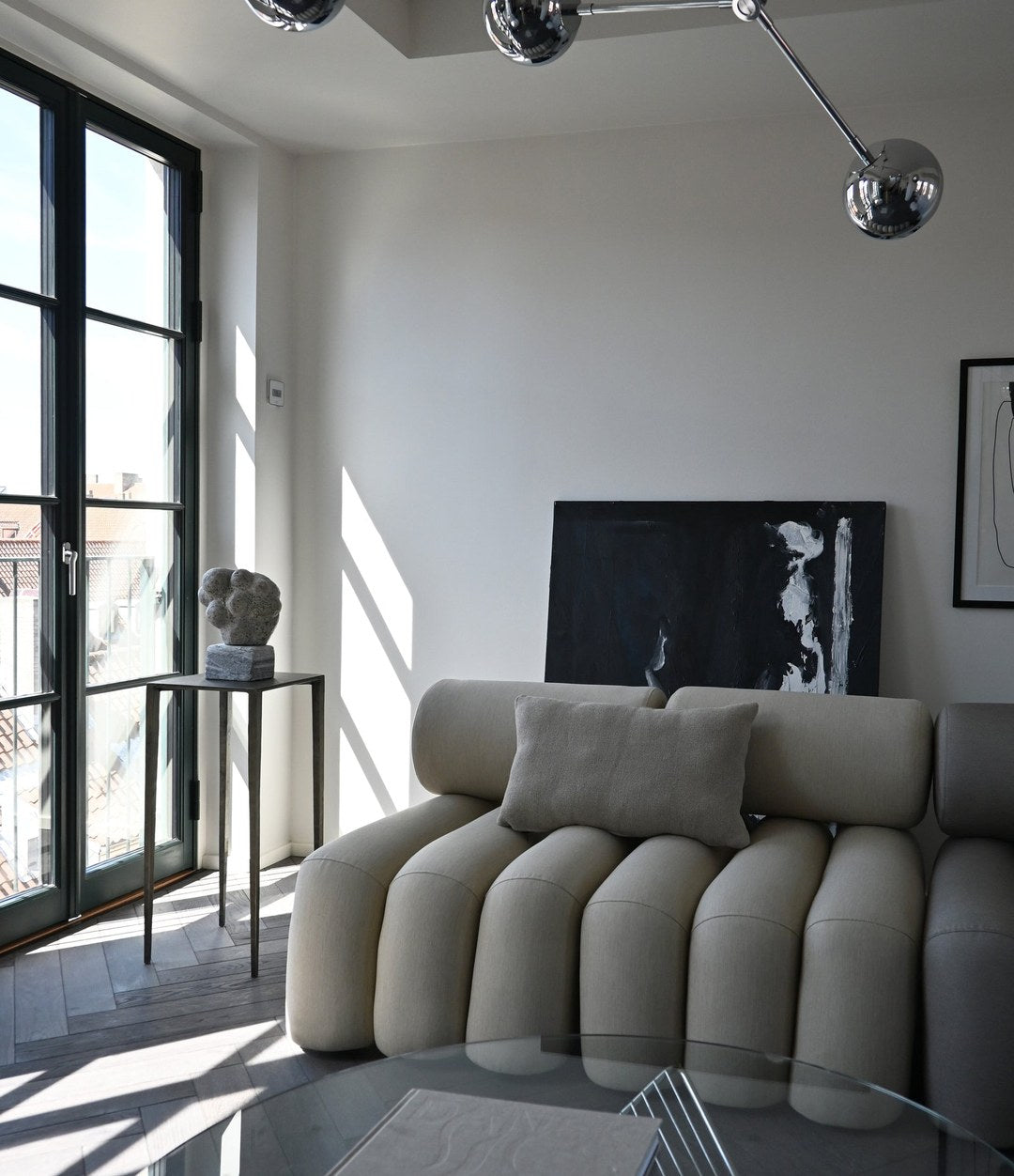 Makura Pillow 11 by 101 Copenhagen in Sand (8047-2) in a styled interior, view 3 – In Dubai by WSPR