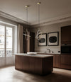 Maru Pendant, Ø40 by 101 Copenhagen in Brass in a styled interior, view 2 – In Dubai by WSPR