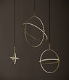 Maru Pendant, Ø40 by 101 Copenhagen in Brass in a styled interior, view 3 – In Dubai by WSPR