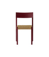 Mauro Dining Chair by Audo in french red oak with a paper cord seat, front view – In Dubai by WSPR