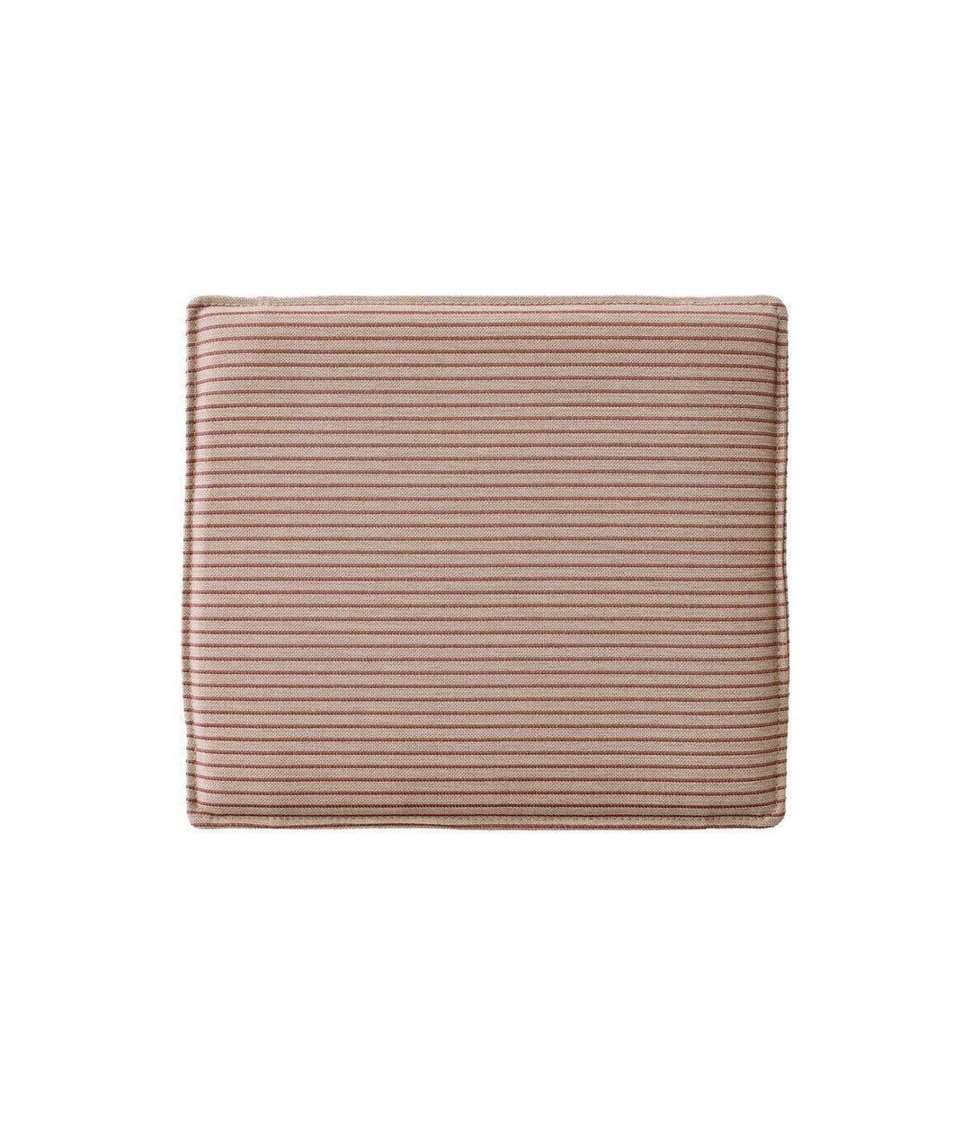Mauro Seat Cushion by Audo in Ouche 16 brown and beige striped textile, front view – In Dubai by WSPR