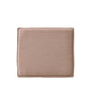 Mauro Seat Cushion by Audo in Ouche 16 brown and beige striped textile, front view – In Dubai by WSPR