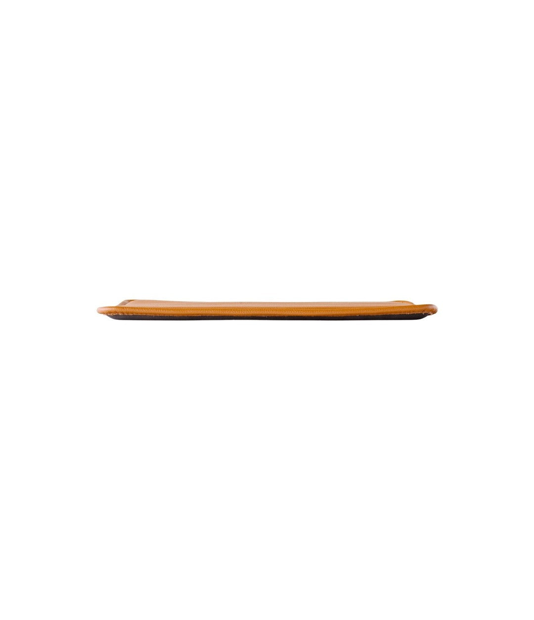 Mauro Seat Cushion by Audo in Madras Cognac leather, side profile – In Dubai by WSPR