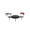 Meeting Point Pouf by Sancal in charcoal with blue and red poufs – In Dubai by WSPR
