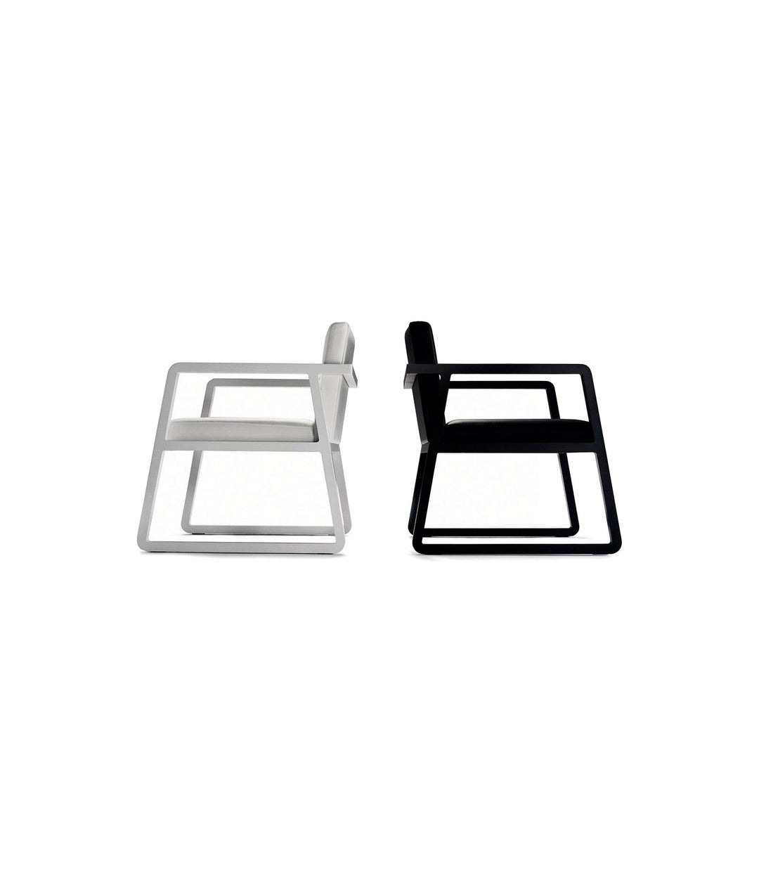 Midori Small Armchair by Sancal in white and black – In Dubai by WSPR