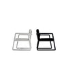 Midori Small Armchair by Sancal in white and black – In Dubai by WSPR