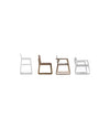 Midori Chair by Sancal four chairs in different stains – In Dubai by WSPR