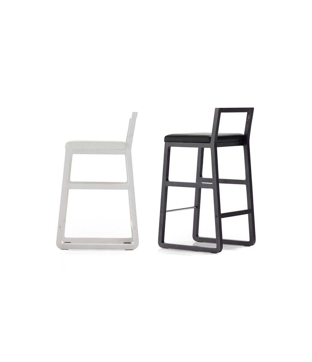 Midori Stool by Sancal two stools in white and black – In Dubai by WSPR