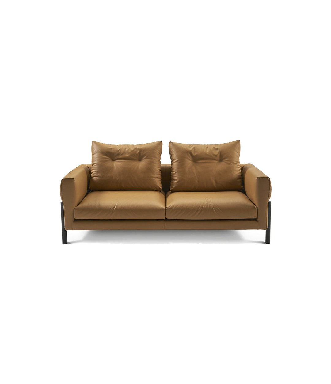 Momic Sofa by Sancal two-seater in tan leather – In Dubai by WSPR