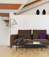 Momic Sofa by Sancal in brown in a living room – In Dubai by WSPR