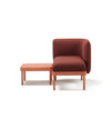 Mosaico Modular System by Sancal as a chair with a side table – In Dubai by WSPR