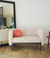 Mosaico Modular System by Sancal in a pink living room – In Dubai by WSPR