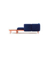 Mosaico Sofa by Sancal in blue with a marble table – In Dubai by WSPR