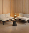 Mosaico Sofa by Sancal in cream in a warm lounge – In Dubai by WSPR
