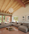 Mousse Modular Sofa by Sancal large corner composition in taupe – In Dubai by WSPR