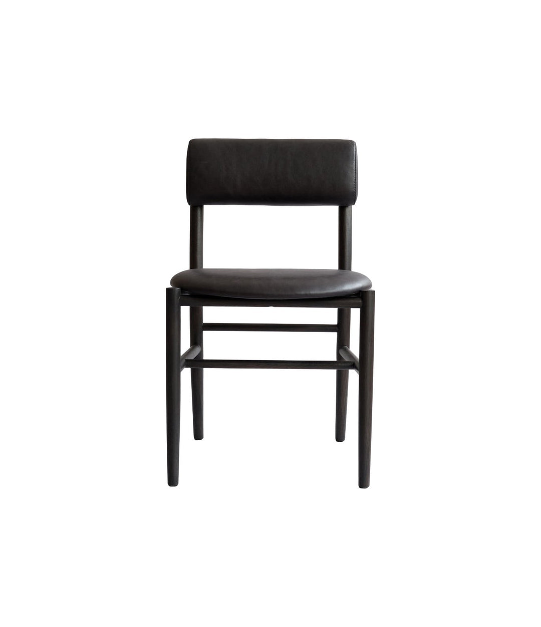 Nama Dining Chair by 101 Copenhagen in Coffee Black Oak / Aniline Leather Black – In Dubai by WSPR